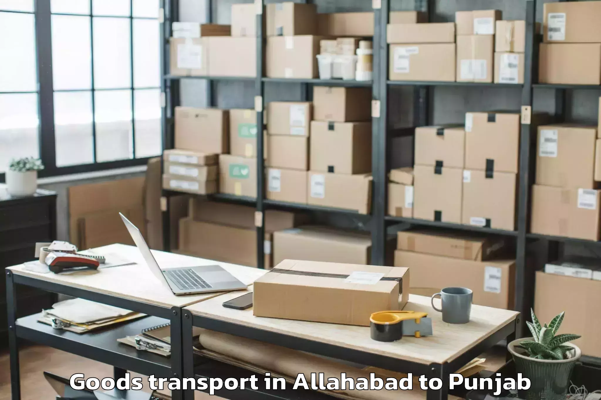 Book Your Allahabad to Punjab Agricultural University Goods Transport Today